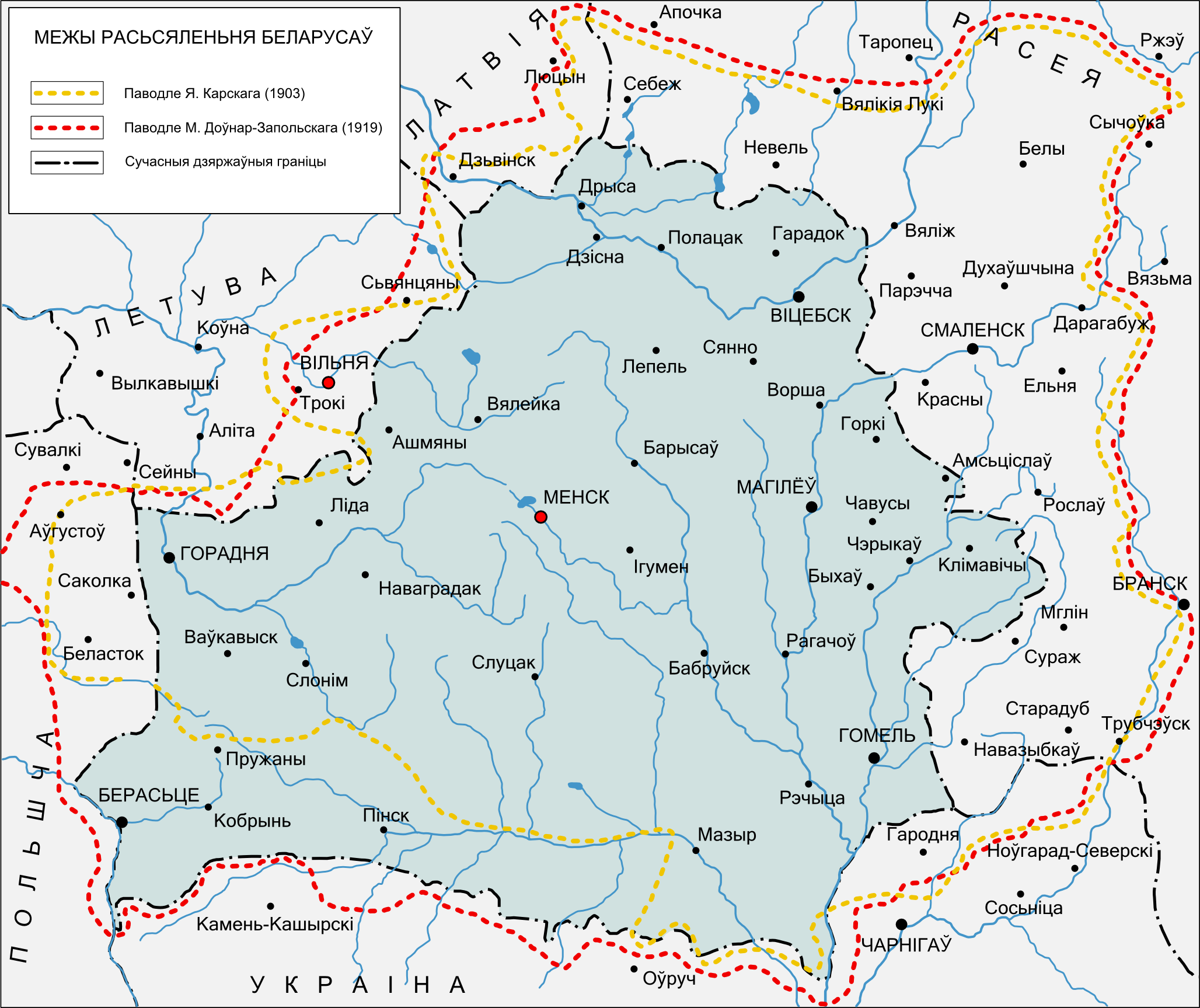 map Belarus